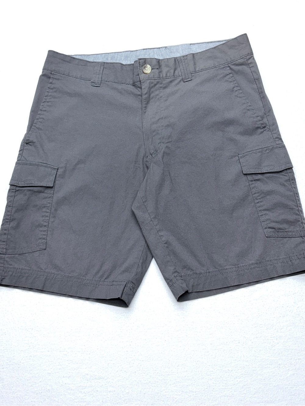 Columbia Cargo Shorts Gray Cotton Utility Casual Men’s 34